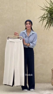 شلوار واید پرفروش در ۳ رنگ با جنس کرپ تُرک و سایزبندی ۳۶ تا ۴۶